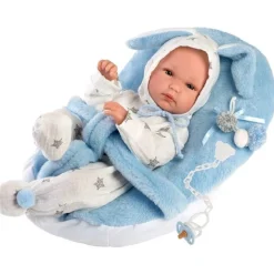 Poupée Llorens 35 cm - Bimbo avec siège bébé