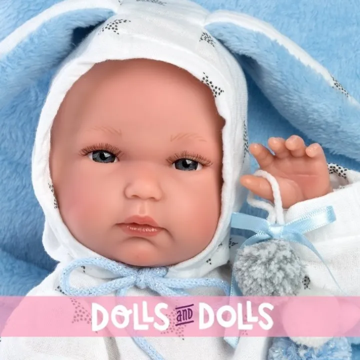Poupée Llorens 35 cm - Bimbo avec siège bébé