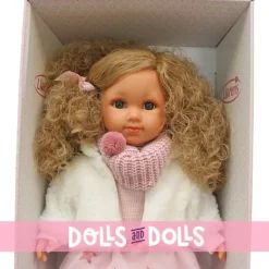 Poupée Llorens 35 cm - Elena avec un ensemble d'étoiles et une veste blanche