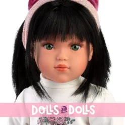 Poupée Llorens 40 cm - Greta avec T-shirt, jupe et bandeau