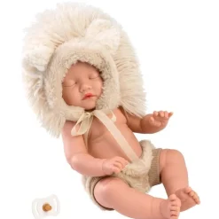 Poupée Llorens 31 cm - Mini Baby Girl - Lion blanc
