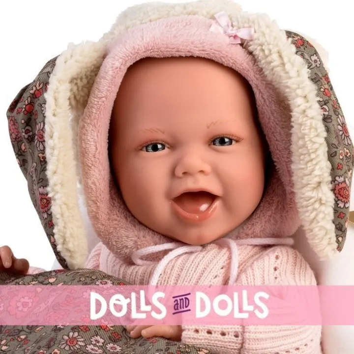Poupée Llorens 42 cm - Newborn Mimi Smiles avec sac de poussette