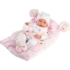 Poupée Llorens 40 cm - Nica nouveau-né avec coussin rose