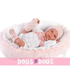 Poupée Llorens 40 cm - Nouveau-né Mimi crybaby avec berceau