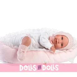 Poupée Llorens 40 cm - Nouveau-né Mimi crybaby avec berceau