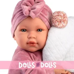 Poupée Llorens 40 cm - Nouveau-né Abril crybaby avec rembourrage