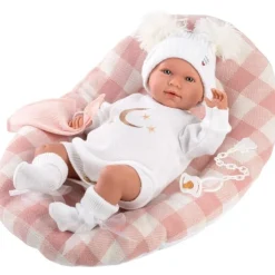 Poupée Llorens 40 cm - Nouveau-né Mimi crybaby avec broderie de la lune