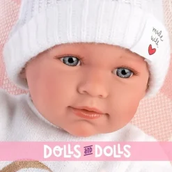 Poupée Llorens 40 cm - Nouveau-né Mimi crybaby avec broderie de la lune