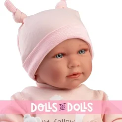Poupée Llorens 40 cm - Nouveau-né Mimi crybaby avec pyjama rose