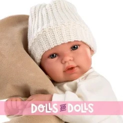 Poupée Llorens 36 cm - Ours brun qui pleure nouveau-né