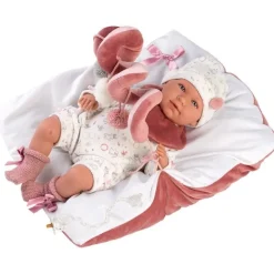 Poupée Llorens 40 cm - Pleurer Mimi nouveau-né avec parc