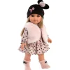 Poupée Llorens 35 cm - Robe et gilet Elena avec des coeurs