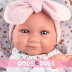 Poupée Llorens 40 cm - Tina nouveau-né avec un sac de couchage rose