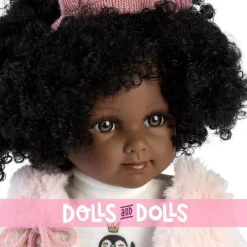 Poupée Llorens 35 cm - Zuri avec robe et veste pingouin