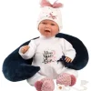 Poupée Llorens 40 cm -Nouveau-né Mimi sourit avec coussin de lune