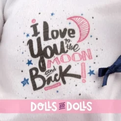 Poupée Llorens 40 cm -Nouveau-né Mimi sourit avec coussin de lune