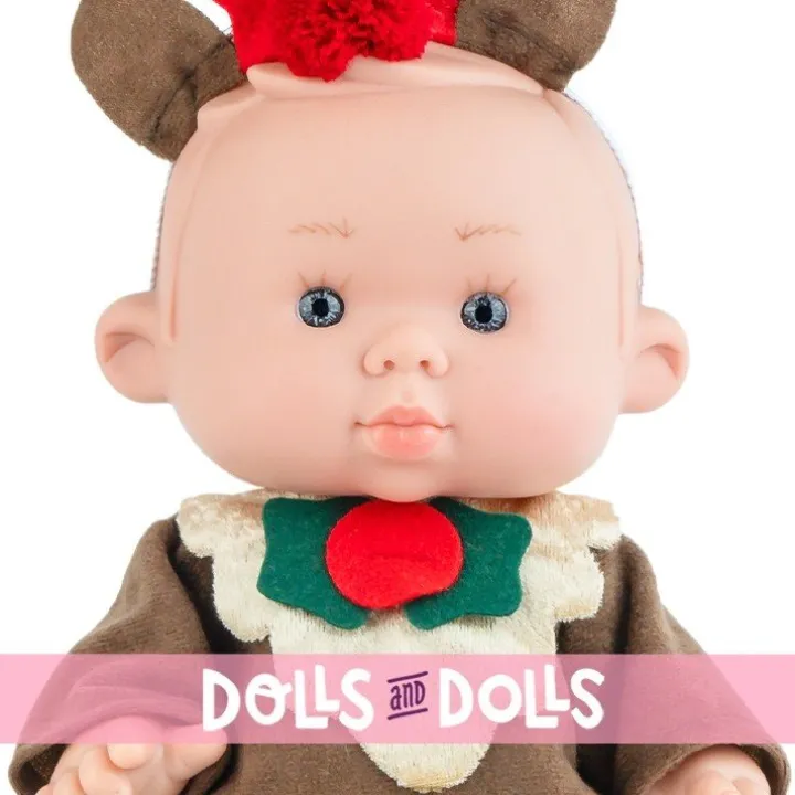 Poupée Marina & Pau 26 cm - Nenotes Christmas Edition - Garçon renne