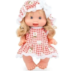 Poupée Marina & Pau 26 cm - Nenotes Party Edition - Vichy et fleurs