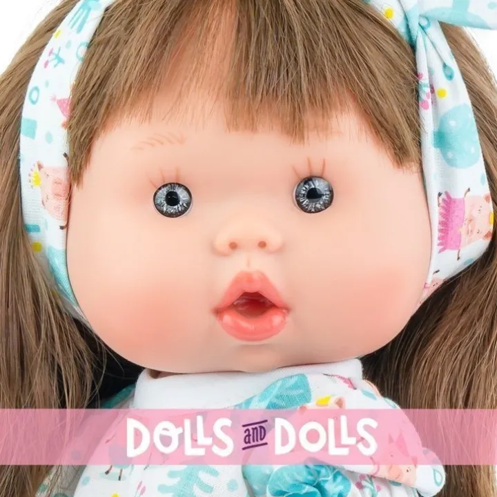 Poupée Marina & Pau 26 cm - Nenotes Party Edition - Impression bleue