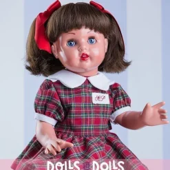 Poupée Mariquita Pérez 50 cm - Avec ensemble écossais rouge et vert