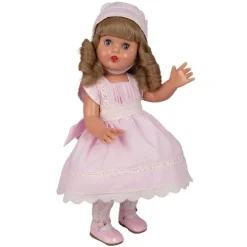 Poupée Mariquita Pérez 50 cm - Avec robe à capuche rose