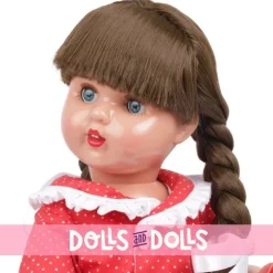 Poupée Mariquita Pérez 50 cm - Avec robe rouge à pois blancs