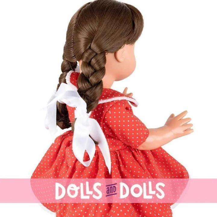 Poupée Mariquita Pérez 50 cm - Avec robe rouge à pois blancs