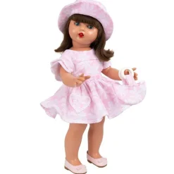 Poupée Mariquita Pérez 50 cm - Robe à fleurs roses