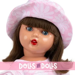 Poupée Mariquita Pérez 50 cm - Robe à fleurs roses