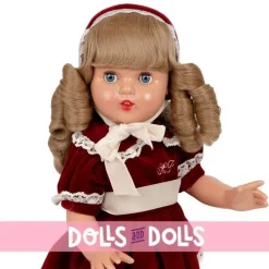 Poupée Mariquita Pérez 50 cm - Avec robe et capuche bordeaux