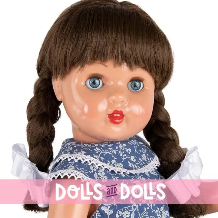 Poupée Mariquita Pérez 50 cm - Avec une robe bleue à fleurs