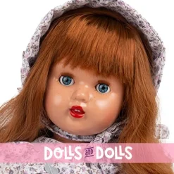 Poupée Mariquita Pérez 50 cm - Robe à imprimé floral lilas