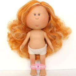 Poupée Nines d'Onil 30 cm - EXCLUSIF - Mia aux cheveux orange avec mèches - Sans vêtements