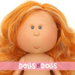 Poupée Nines d'Onil 30 cm - EXCLUSIF - Mia aux cheveux orange avec mèches - Sans vêtements