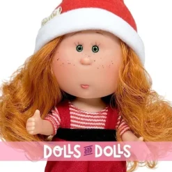 Poupée Nines d'Onil 23 cm - Little Mia Christmas - Rousse en costume d'elfe