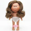 Poupée Nines d'Onil 23 cm - Little Mia brune aux cheveux ondulés - Sans vêtements