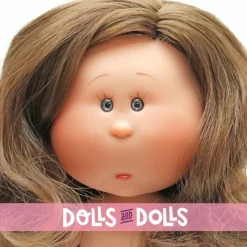 Poupée Nines d'Onil 23 cm - Little Mia brune aux cheveux ondulés - Sans vêtements