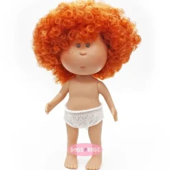 Poupée Nines d'Onil 23 cm - Little Mia aux cheveux roux bouclés - Sans vêtements