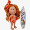 Poupée Nines d'Onil 23 cm - Little Mia summer avec cheveux roux, ruban et un maillot de bain