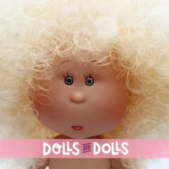 Poupée Nines d'Onil 23 cm - Little Mia aux cheveux blonds bouclés - Sans vêtements
