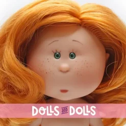 Poupée Nines d'Onil 23 cm - Little Mia aux cheveux roux ondulés - Sans vêtements