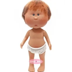Poupée Nines d'Onil 23 cm - Little Mio aux cheveux roux raides - Sans vêtements