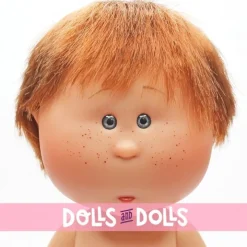 Poupée Nines d'Onil 23 cm - Little Mio aux cheveux roux raides - Sans vêtements