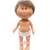 Poupée Nines d'Onil 23 cm - Little Mio aux cheveux bruns raides - Sans vêtements