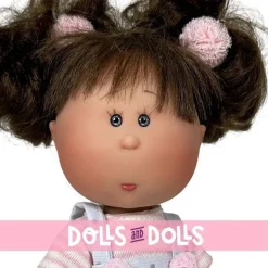 Poupée Nines d'Onil 23 cm - Little Mia Brune avec Animal de Compagnie