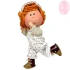 Poupée Nines d'Onil 30 cm - Mio ARTICULÉE - avec cheveux orange avec chasuble et bonnet imprimés