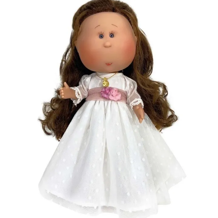 Poupée Nines d'Onil 30 cm - Mia communion brune