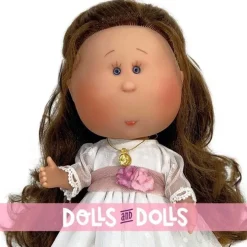 Poupée Nines d'Onil 30 cm - Mia communion brune