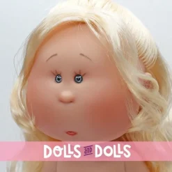 Poupée Nines d'Onil 30 cm - Mia avec des cheveux blonds ondulés - Sans vêtements