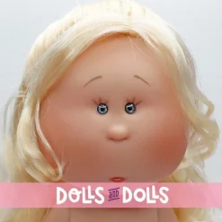 Poupée Nines d'Onil 30 cm - Mia avec des cheveux blonds ondulés - Sans vêtements